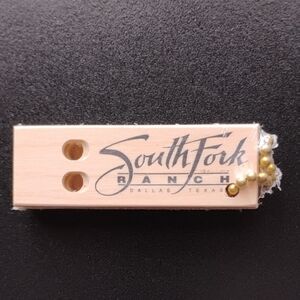 Southfork Ranch Dallas Texas Promotional Keychain in Original Packaging Ewing